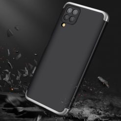 Ochranný kryt 360 Protection černo-stříbrný – Samsung Galaxy A12 / M12 | Levné Kryty | Levné Kryty | Levné Kryty
