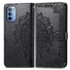Peněženkové pouzdro Embossing Pattern Mandala Flower modré – Motorola Moto G31 / G41 | Levné Kryty | Levné Kryty | Levné Kryty