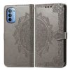Peněženkové pouzdro Embossing Pattern Mandala Flower fialové – Motorola Moto G31 / G41 | Levné Kryty | Levné Kryty | Levné Kryty