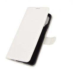 Peněženkové pouzdro Litchi bílé – Samsung Galaxy A12 / M12 | Levné Kryty | Levné Kryty | Levné Kryty