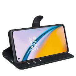 Peněženkové pouzdro Litchi černé – OnePlus Nord 2 5G | Levné Kryty | Levné Kryty | Levné Kryty