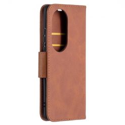 Alternative view of Peněženkové pouzdro Retro Lambskin hnědé – Huawei P50 Pro