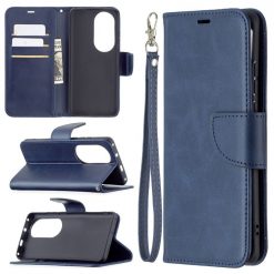 Peněženkové pouzdro Retro Lambskin modré – Huawei P50 Pro | Levné Kryty | Levné Kryty | Levné Kryty