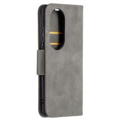Peněženkové pouzdro Retro Lambskin šedé – Huawei P50 Pro | Levné Kryty | Levné Kryty | Levné Kryty