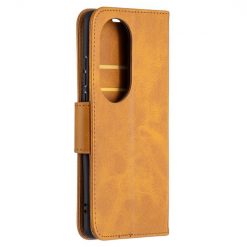 Alternative view of Peněženkové pouzdro Retro Lambskin žluté – Huawei P50 Pro
