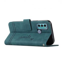 Peněženkové pouzdro Retro Smile zelené – Motorola Moto G31 / G41 | Levné Kryty | Levné Kryty | Levné Kryty