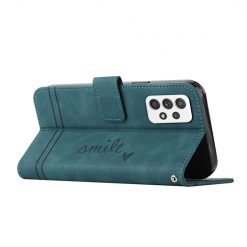 Peněženkové pouzdro Retro Smile zelené – Samsung Galaxy A53 5G | Levné Kryty | Levné Kryty | Levné Kryty