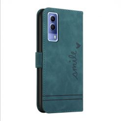 Peněženkové pouzdro Retro Smile zelené – Vivo Y52 5G / Y72 5G | Levné Kryty | Levné Kryty | Levné Kryty