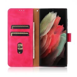 Peněženkové pouzdro Solid červené – Samsung Galaxy S22 Ultra | Levné Kryty | Levné Kryty | Levné Kryty