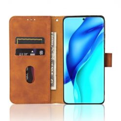 Peněženkové pouzdro Solid hnědé – Huawei P50 Pro | Levné Kryty | Levné Kryty | Levné Kryty