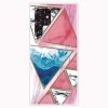 Zadní kryt Abstract Pattern Růžová a zelená – Samsung Galaxy S22 Ultra | Levné Kryty | Levné Kryty | Levné Kryty