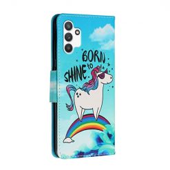 Dětské knížkové pouzdro Trendy Cross case Jednorožec – Samsung Galaxy A13 (4G) | Levné Kryty | Levné Kryty | Levné Kryty