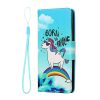 Peněženkové pouzdro Fancy Book modro-limetkové – Samsung Galaxy A13 (4G) | Levné Kryty | Levné Kryty | Levné Kryty