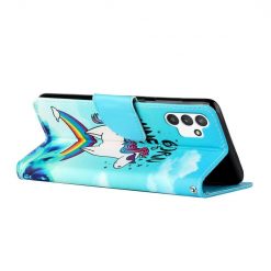 Dětské knížkové pouzdro Trendy Cross case Jednorožec – Samsung Galaxy A13 (4G) | Levné Kryty | Levné Kryty | Levné Kryty
