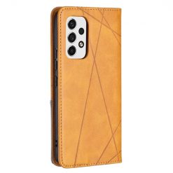 Knížkové pouzdro Rhombus žluté – Samsung Galaxy A53 5G | Levné Kryty | Levné Kryty | Levné Kryty