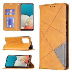 Knížkové pouzdro Rhombus žluté – Samsung Galaxy A53 5G | Levné Kryty | Levné Kryty | Levné Kryty