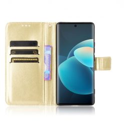 Knížkové pouzdro Shockproof Horse Texture zlaté – Vivo X60 Pro | Levné Kryty | Levné Kryty | Levné Kryty