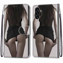 Knížkové pouzdro Trendy Cross case Sexy žena – Samsung Galaxy A13 (4G) | Levné Kryty | Levné Kryty | Levné Kryty