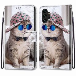 Knížkové pouzdro Trendy Cross case Super kočka – Samsung Galaxy A13 (4G) | Levné Kryty | Levné Kryty | Levné Kryty