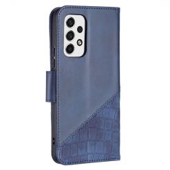Peněženkové pouzdro Crocodile Texture modré – Samsung Galaxy A53 5G | Levné Kryty | Levné Kryty | Levné Kryty