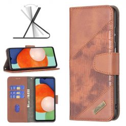 Peněženkové pouzdro Crocodile Texture hnědé – Samsung Galaxy A13 (4G) | Levné Kryty | Levné Kryty | Levné Kryty