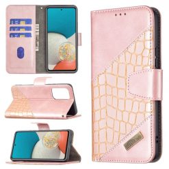 Peněženkové pouzdro Crocodile Texture růžové – Samsung Galaxy A53 5G | Levné Kryty | Levné Kryty | Levné Kryty