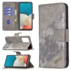 Peněženkové pouzdro Crocodile Texture šedé – Samsung Galaxy A53 5G | Levné Kryty | Levné Kryty | Levné Kryty