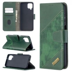 Peněženkové pouzdro Crocodile Texture zelené – Samsung Galaxy A12 / M12 | Levné Kryty | Levné Kryty | Levné Kryty