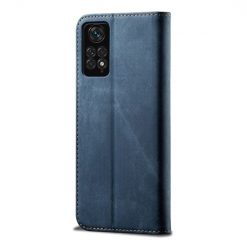Peněženkové pouzdro Denim Texture modré – Xiaomi Redmi Note 11s / Note 11 4G | Levné Kryty | Levné Kryty | Levné Kryty