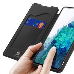 Peněženkové pouzdro Dux Ducis Skin X černé – Samsung Galaxy S20 FE | Levné Kryty | Levné Kryty | Levné Kryty