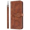Peněženkové pouzdro Embossing Pattern Strom černé – Samsung Galaxy A12 / M12 | Levné Kryty | Levné Kryty | Levné Kryty