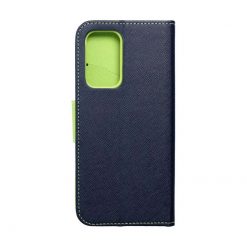 Peněženkové pouzdro Fancy Book modro-limetkové – Samsung Galaxy A53 5G | Levné Kryty | Levné Kryty | Levné Kryty