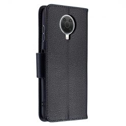 Peněženkové pouzdro Fancy Litchi černé – Nokia G10 / G20 | Levné Kryty | Levné Kryty | Levné Kryty