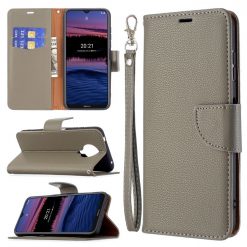 Peněženkové pouzdro Fancy Litchi šedé – Nokia G10 / G20 | Levné Kryty | Levné Kryty | Levné Kryty