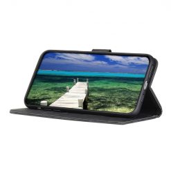 Peněženkové pouzdro Khazneh černé – Vivo Y76 5G | Levné Kryty | Levné Kryty | Levné Kryty