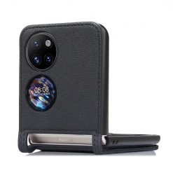 Peněženkové pouzdro Lambskin Texture černé – Huawei P50 Pocket | Levné Kryty | Levné Kryty | Levné Kryty