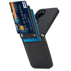 Peněženkové pouzdro Lambskin Texture černé – Huawei P50 Pocket | Levné Kryty | Levné Kryty | Levné Kryty