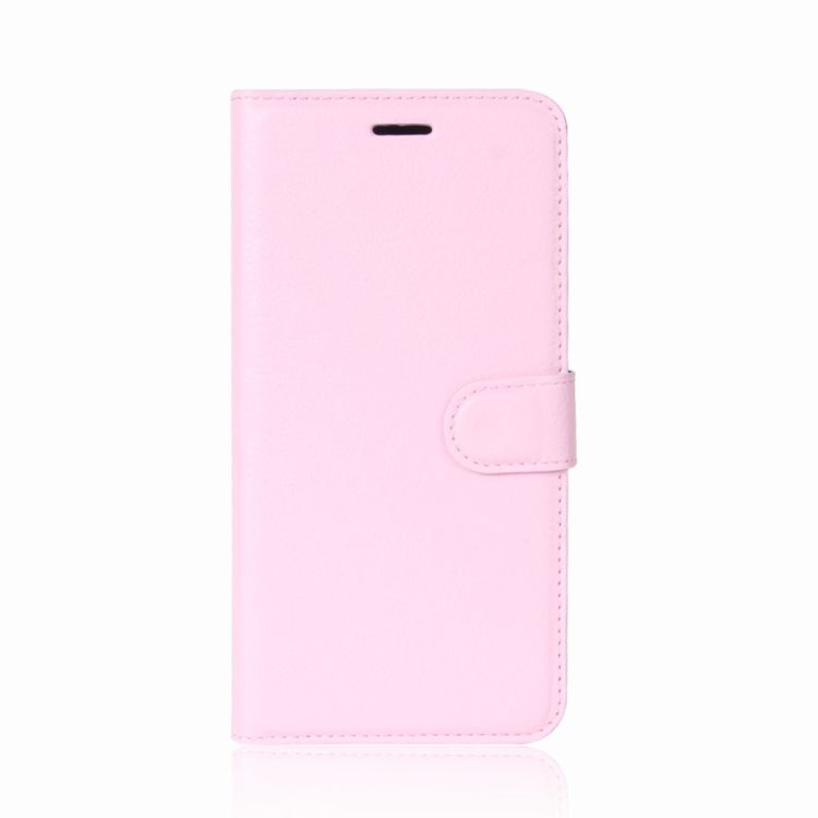 Peněženkové pouzdro Litchi růžové – Nokia 7 Plus | Levné Kryty | Levné Kryty | Levné Kryty