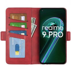 Peněženkové pouzdro Magnetic fresh case červené – Realme 9 5G / 9 Pro | Levné Kryty | Levné Kryty | Levné Kryty