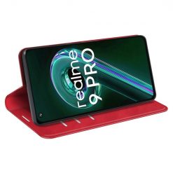 Peněženkové pouzdro Magnetic smooth case červené – Realme 9 5G / 9 Pro | Levné Kryty | Levné Kryty | Levné Kryty