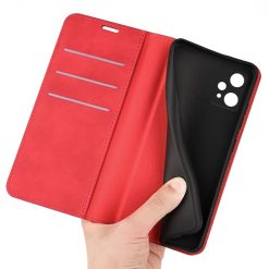 Peněženkové pouzdro Magnetic smooth case červené – Realme 9 5G / 9 Pro | Levné Kryty | Levné Kryty | Levné Kryty