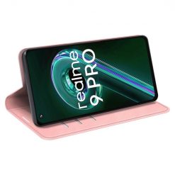 Peněženkové pouzdro Magnetic smooth case růžové – Realme 9 5G / 9 Pro | Levné Kryty | Levné Kryty | Levné Kryty