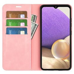 Peněženkové pouzdro Magnetic smooth case růžové – Samsung Galaxy A53 5G | Levné Kryty | Levné Kryty | Levné Kryty