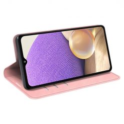 Peněženkové pouzdro Magnetic smooth case růžové – Samsung Galaxy A53 5G | Levné Kryty | Levné Kryty | Levné Kryty