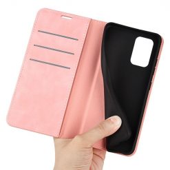 Peněženkové pouzdro Magnetic smooth case růžové – Samsung Galaxy A53 5G | Levné Kryty | Levné Kryty | Levné Kryty