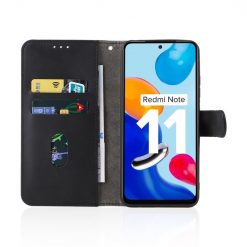 Peněženkové pouzdro Solid černé – Xiaomi Redmi Note 11 (4G) / Note 11S | Levné Kryty | Levné Kryty | Levné Kryty