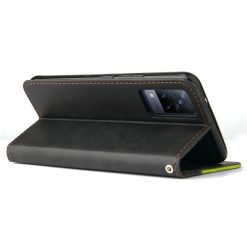 Peněženkové pouzdro Stitching černo-zelené – Vivo V21 5G | Levné Kryty | Levné Kryty | Levné Kryty