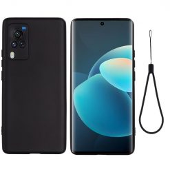 Silikonový kryt Solid color černý – Vivo X60 Pro