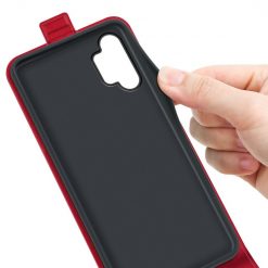Vyklápěcí pouzdro Vertical flip case červené – Samsung Galaxy A13 (4G) | Levné Kryty | Levné Kryty | Levné Kryty