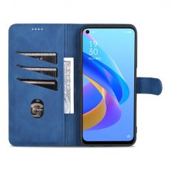 Peněženkové pouzdro AZNS Skin Feel modré – Realme 9i / Oppo A96 | Levné Kryty | Levné Kryty | Levné Kryty